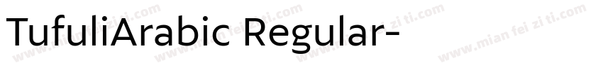 TufuliArabic Regular字体转换
